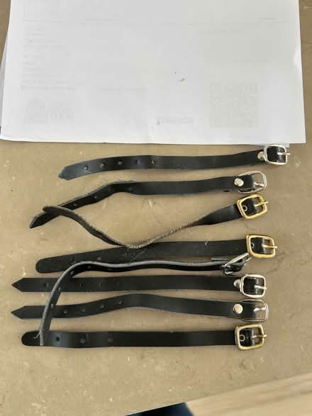 Photo of free 8 short leather straps (Chiswell Green) #1