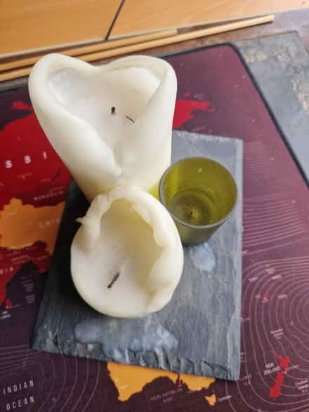 Photo of free Two candles on slate (PR25 Leyland) #1