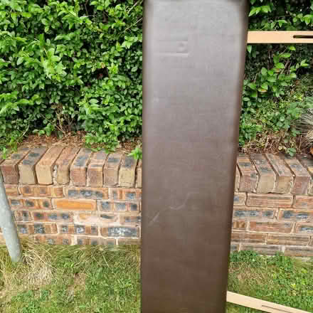Photo of free Faux leather double headboard (Juniper Green, EH14) #1