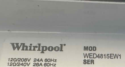 Photo of free Whirlpool Dryer (Marana) #2