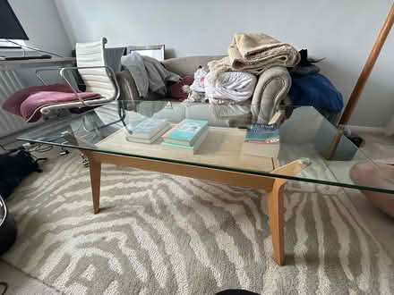 Photo of free Glass top coffee table (GU22) #3