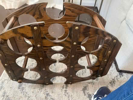 Photo of free Vintage wood wine rack (NE DC) #2