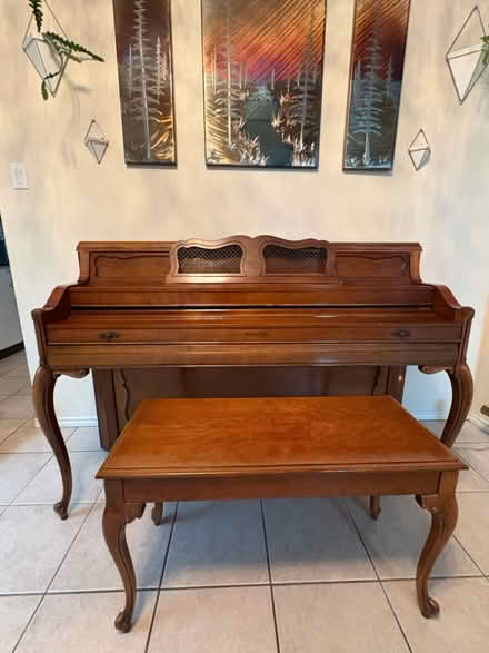 Photo of free Upright Piano and seat (Stone Oak) #1