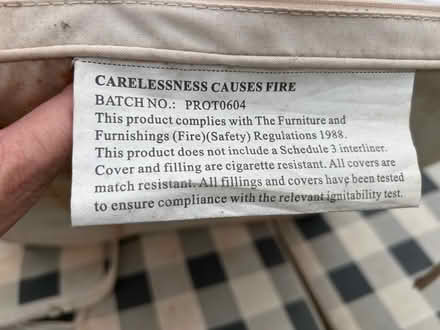 Photo of free Out door tie on chair cushions (Chaddesden) #4