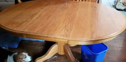 Photo of free Solid oak table (NW Pottstown, PA) #2