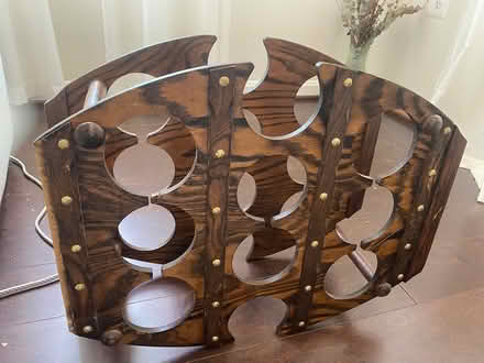 Photo of free Vintage wood wine rack (NE DC) #1