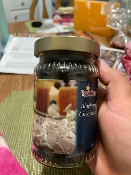 Photo of free Blueberry cheesecake scented candle (02155) #1