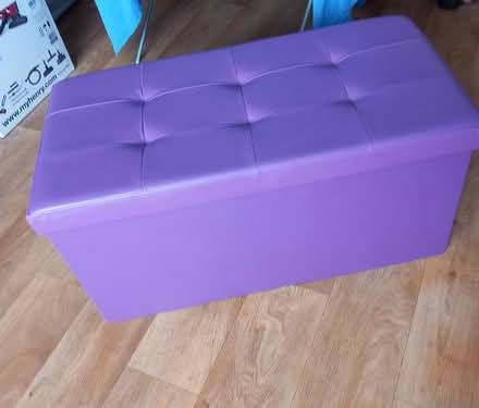 Photo of free Purple ottoman (whitstable) #2