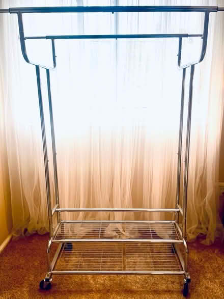 Photo of free Clothing rack, double sided (Shrewsbury Ave, Tinton Falls) #2