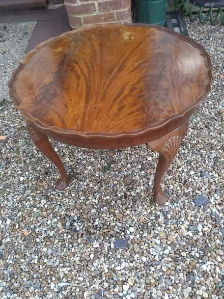Photo of free Pie crust wooden table. (Sedlescombe Street TN33) #1