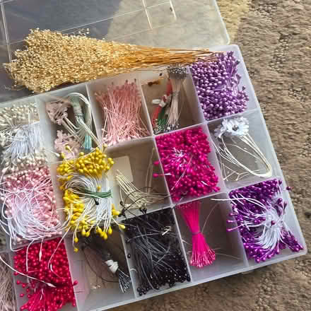 Photo of free Sugar paste flower and leaf cutters in case and ass stamens (Clive Vale TN35) #4
