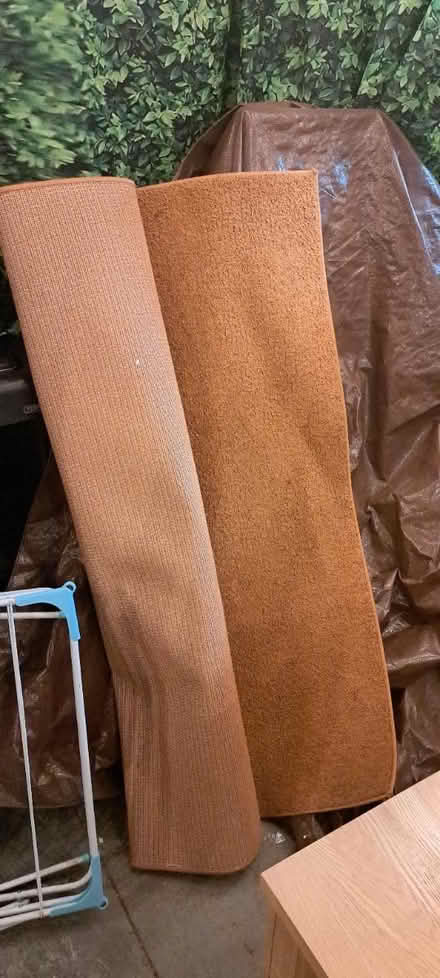Photo of free Large Tan coloured Rug (Anstey LE7) #1