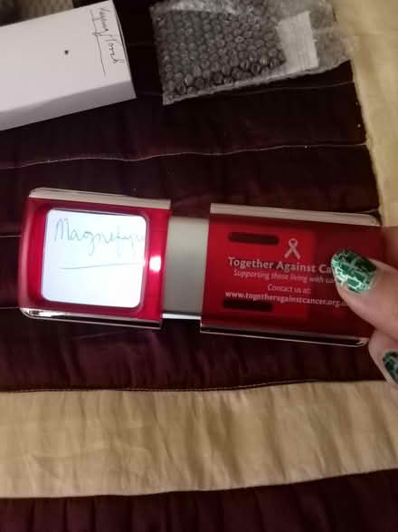 Photo of free LED lighted 3x magnifier (Tonbridge) #3