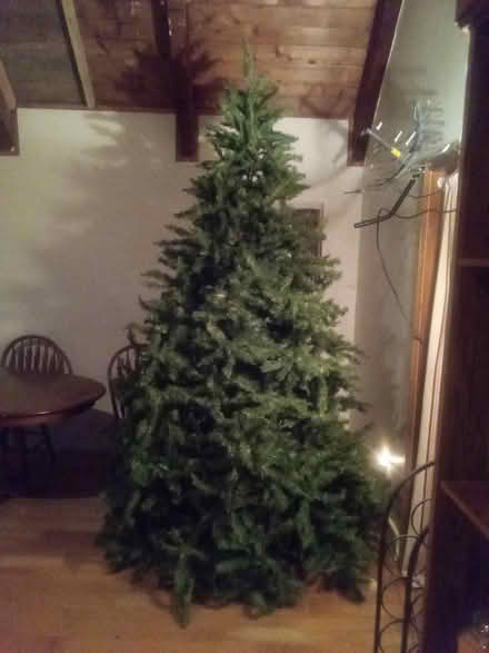 Photo of free 9 ft unlit Christmas tree (East Cobb) #1