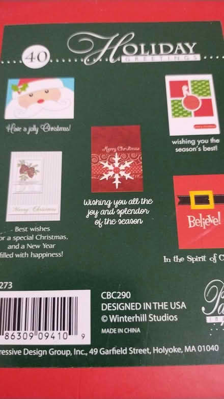 Photo of free Assorted Christmas cards (Allen) #2