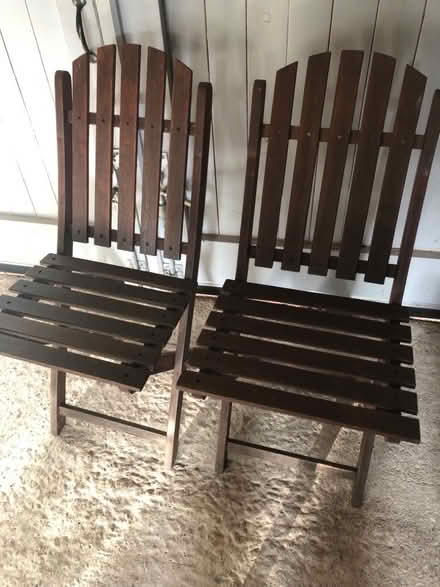 Photo of free Folding garden chairs (Chesham HP5) #1