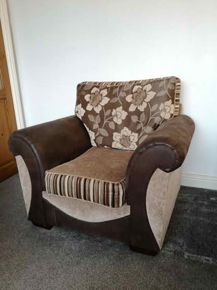 Photo of free Comfy Armchair, Reversible Cushions (Kiveton Park, S26) #1