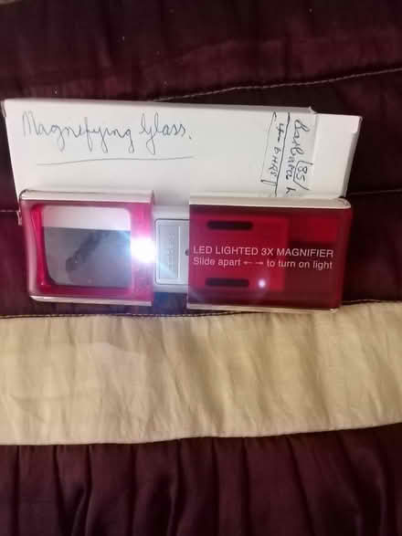 Photo of free LED lighted 3x magnifier (Tonbridge) #2