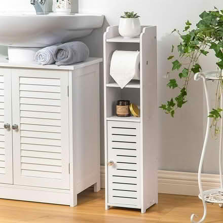 Photo of free AOJEZOR Toilet Paper Holder Stand (The Village) #2