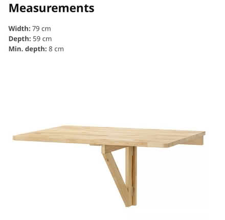 Photo of free IKEA wall mounted fold down table (Hintonburg) #4