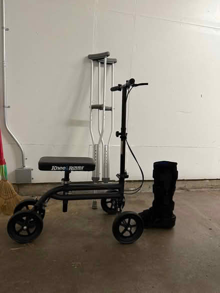 Photo of free Scooter, crutches, and boot (Bellevue, Newcastle) #2