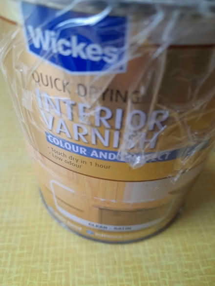 Photo of free Wickes clear interior wood varnish (SW Edinburgh EH14) #2
