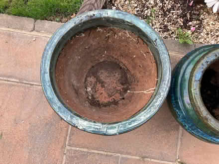Photo of free 2 x Heavy Garden Pots Containers (Basildon SS14) #1