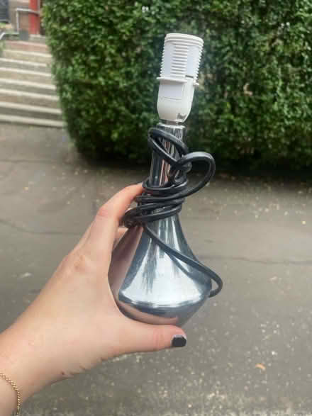 Photo of free Silver table lamp (Dennistoun G31) #3