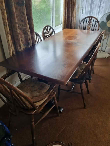 Photo of free Dining table and 6 chairs (Bolton le Sands LA5) #1