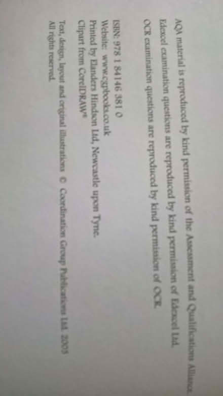 Photo of free GCSE D&T Resistant Materials complete revision and practice (Longley Green WR6) #1