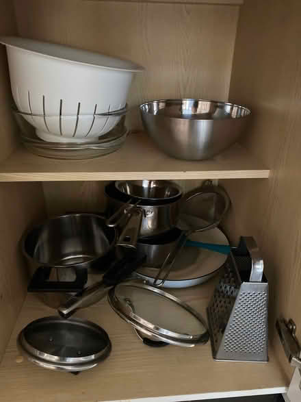 Photo of free Contents of small kitchen cupboard (Garston L19) #3