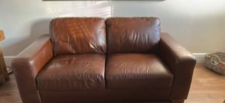 Photo of free 2 Seater Leather Sofa (Thorpe Hesley S61) #2