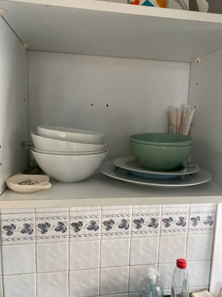 Photo of free Contents of small kitchen cupboard (Garston L19) #1