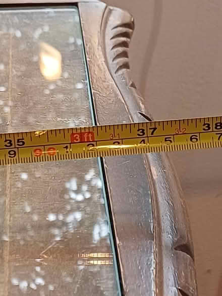 Photo of free Wooden table with glass top (Holloway DE4) #2