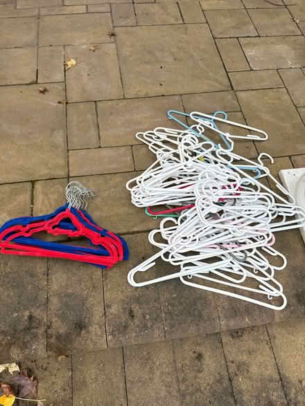 Photo of free Plastic and felt kid hangars (Leonardo) #1