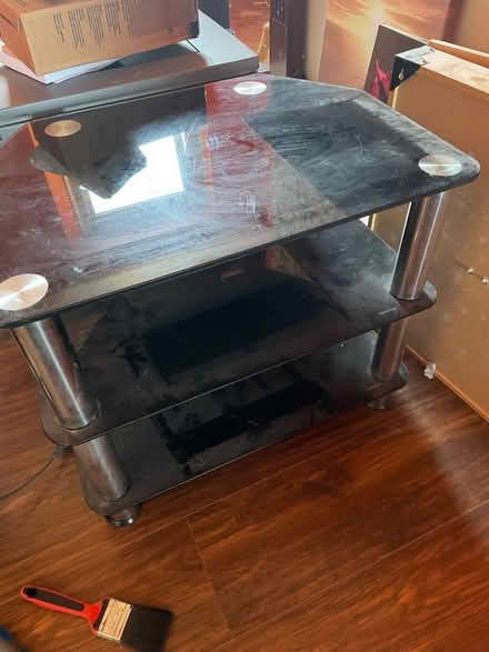 Photo of free Glass tv stand (Primrose LA1) #1
