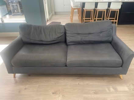 Photo of free Navy 3 seater sofa (Stillorgan. Dublin.) #3