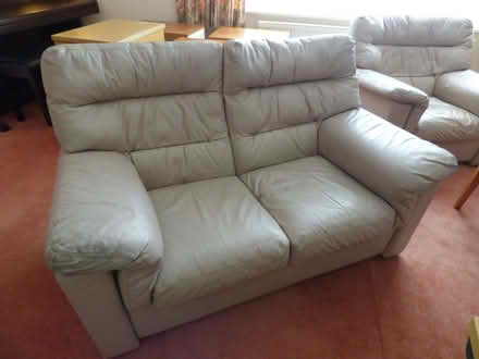 Photo of free Leather Settee and Armchair (Kempston MK42) #1