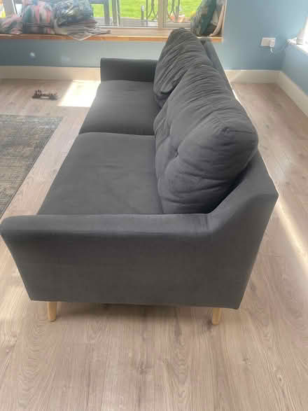 Photo of free Navy 3 seater sofa (Stillorgan. Dublin.) #2