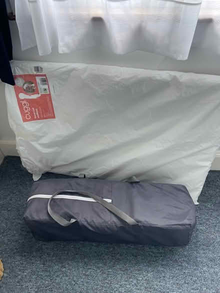 Photo of free Travel Cot and Mattress (Cheam SM3) #1
