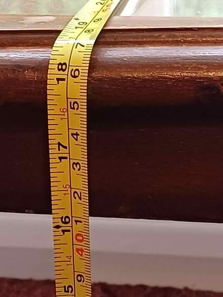 Photo of free Wooden table with glass top (Holloway DE4) #3
