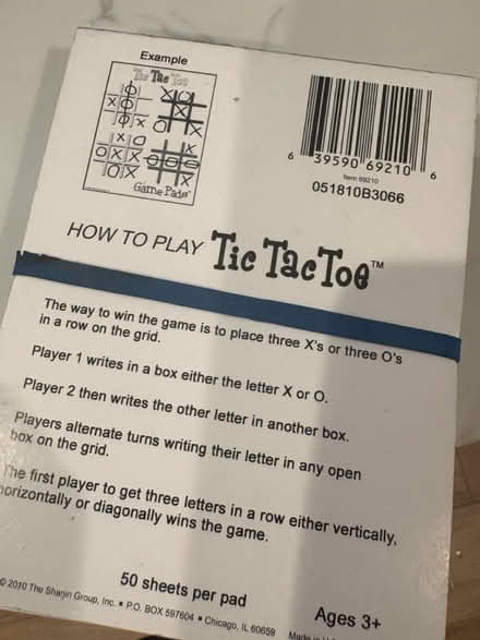 Photo of free Tic tac toe game pads (94087) #2