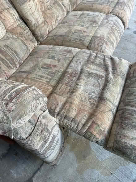 Photo of free Couch/double recliner (Meadow lane) #2