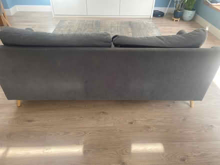 Photo of free Navy 3 seater sofa (Stillorgan. Dublin.) #1