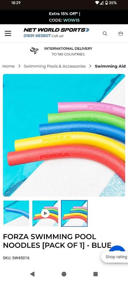 Photo of Swimming noodle foam piping (Wallsend, NE28) #1