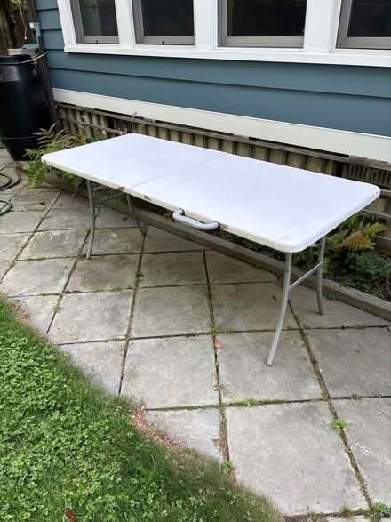 Photo of free Folding outdoor table (59 Larchwood Dr Cambridge MA) #1
