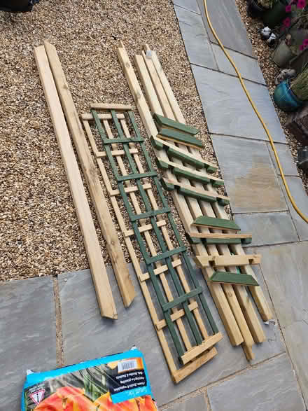 Photo of free Wooden garden arch kit (Higham North area NN10) #1