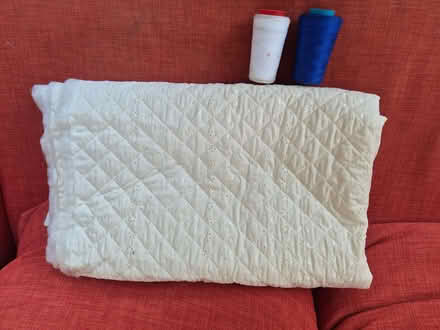 Photo of free Broderie anglaise fabric and overlocker thread (Joppa EH15) #1