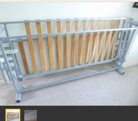 Photo of free Futon bed - goes into double (Denton M34) #2