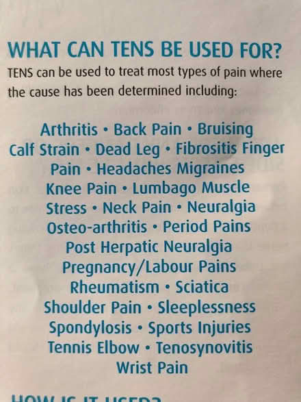 Photo of free TENs machine (Stock CM4) #2